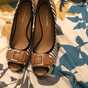 Gianni Bini Striped Heels